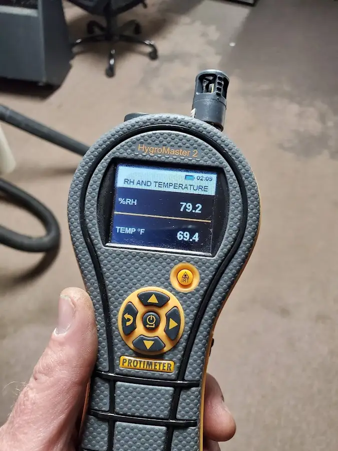 Moisture meter humidity assessment for Mold Remediation & Removal in East Rockaway